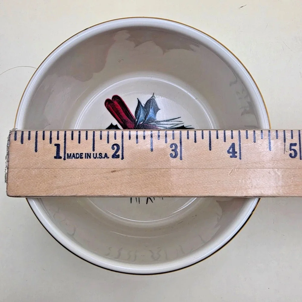 Lenox Winter Greetings Cardinal Dip Bowl 4.5